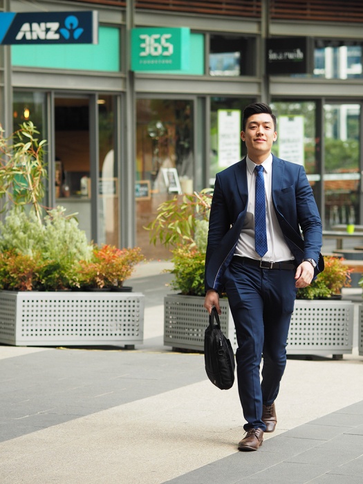 ANZ Graduate walking to work