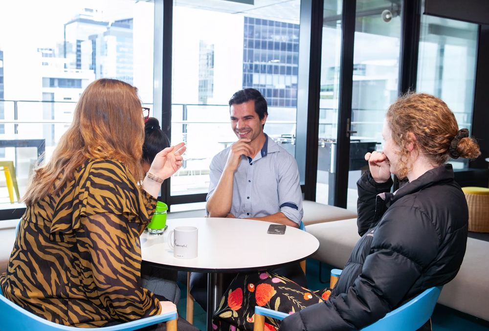 Aurecon Graduate Martin Fielke with peers