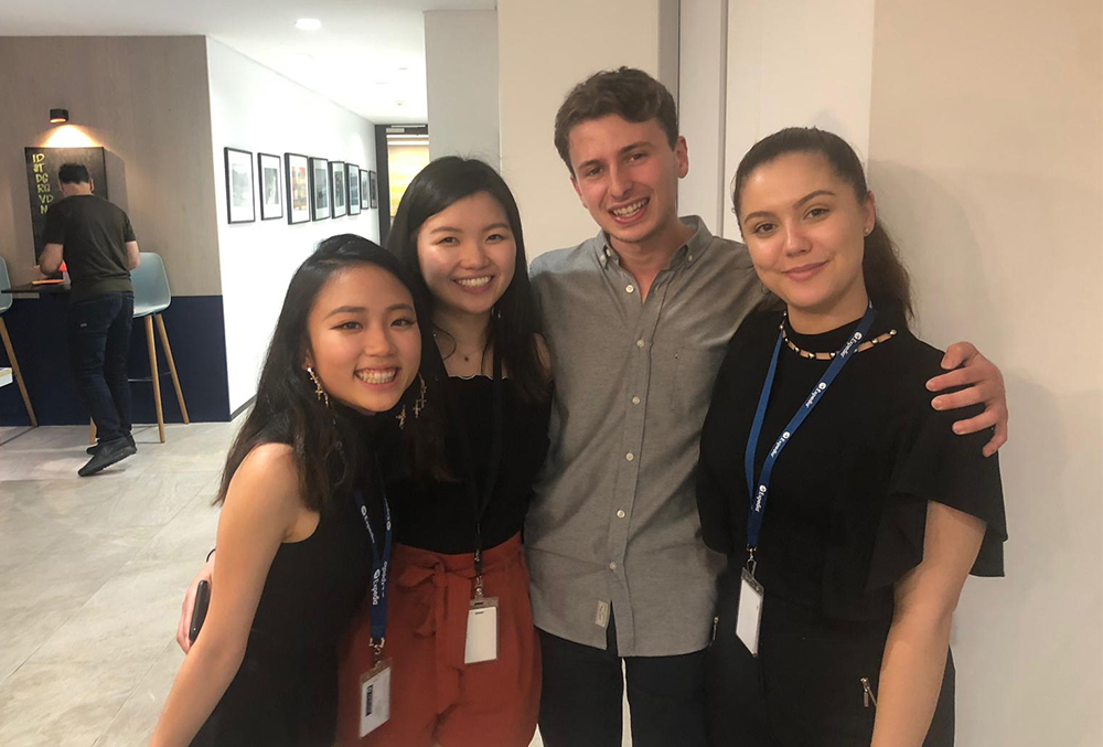 Alana with fellow interns