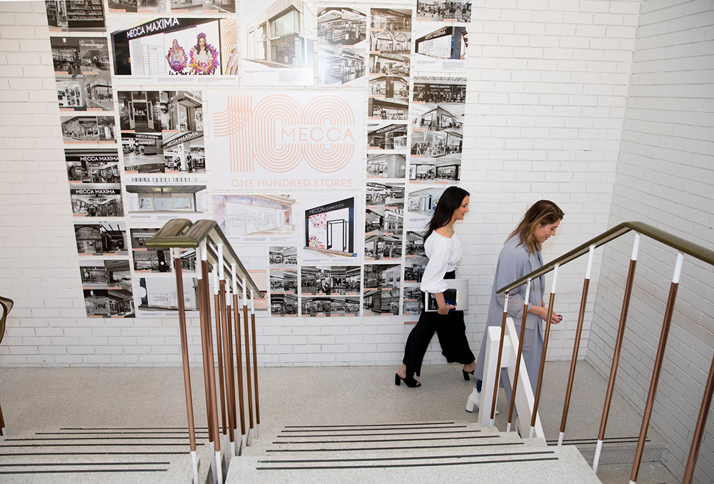 Mecca Brands Graduate - Janey Nestadt heading down to the New Brands room
