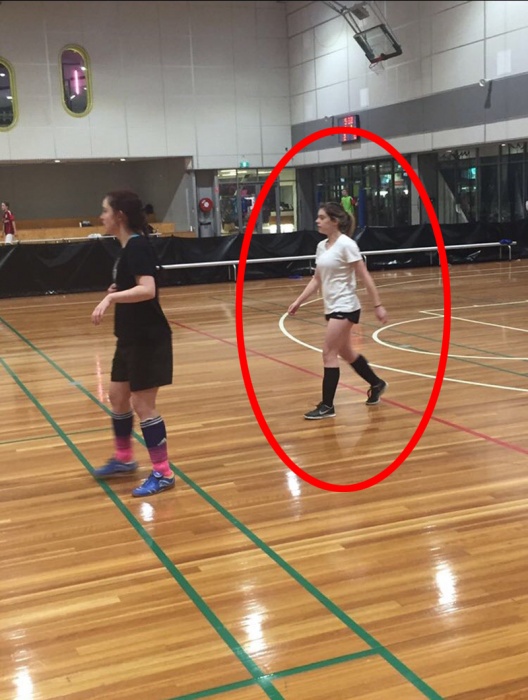 Pitcher Partners Ellena Graham playing futsal