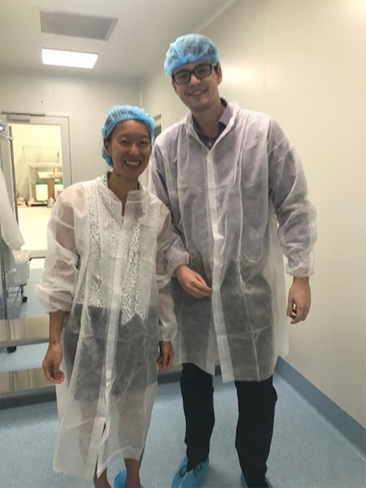 Pitcher Partners Hayden Taylor morning lab with a colleague