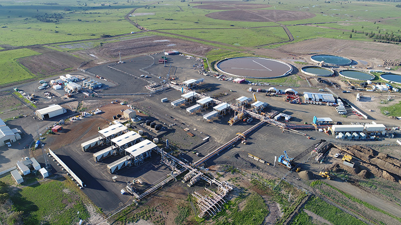 Santos site aerial view