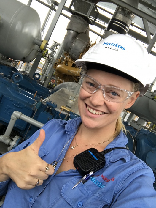 Santos Graduate Alicia on site