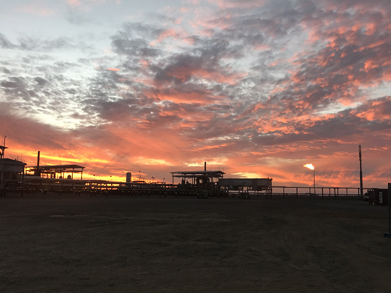 Sunset at Santos