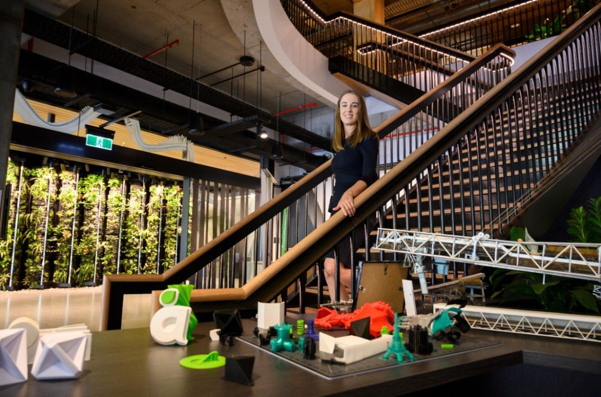 Aurecon Jessica Kahl arriving at the office