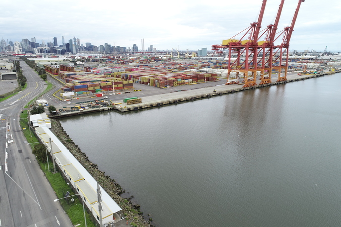 Overlooking the water site