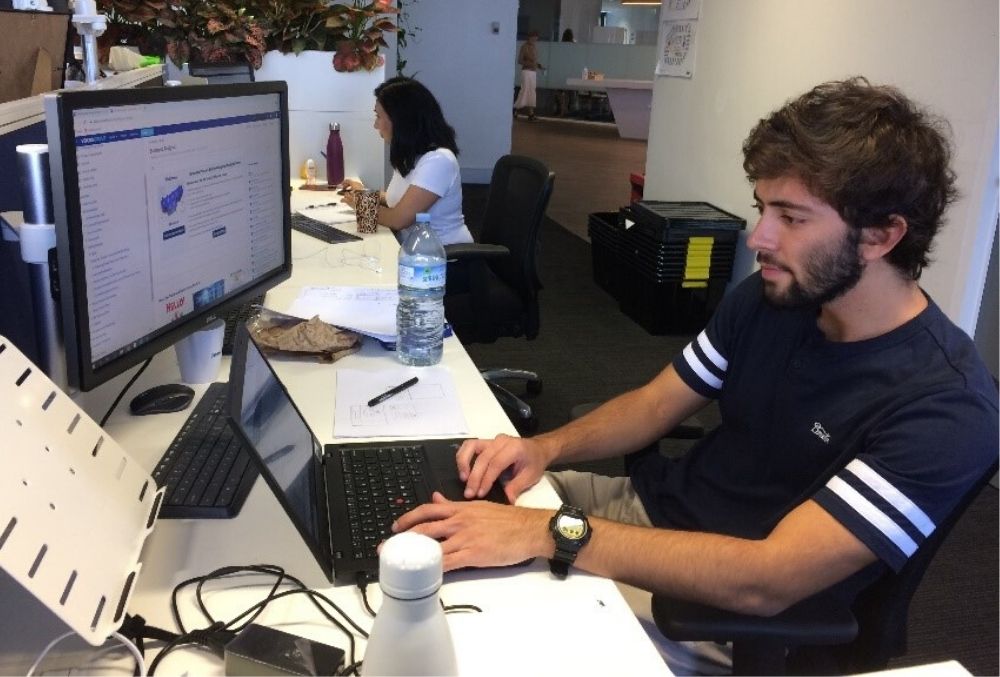 Vocus Graduate Jesse Hall Back to work